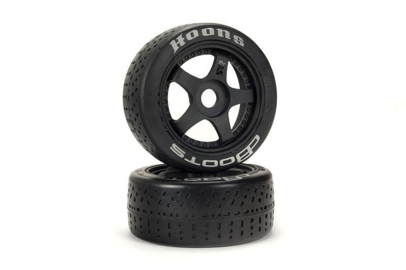 Arrma - ARA550070 - DBOOTS HOONS Dæk limet på 5-eger fælge med 17mm hex - 42mm Bred/100mm Høj - Sølv compound - 2 stk