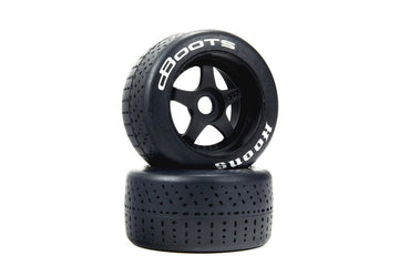 Arrma - ARA550084 - DBOOTS HOONS Dæk limet på 2.9" 5-eger fælge med 17mm hex -  53mm Bred/ 107mm Høj - Sølv compound - 2 stk