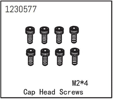 Absima - 1230577 - 2x4mm Skruer med hoved - 8 stk