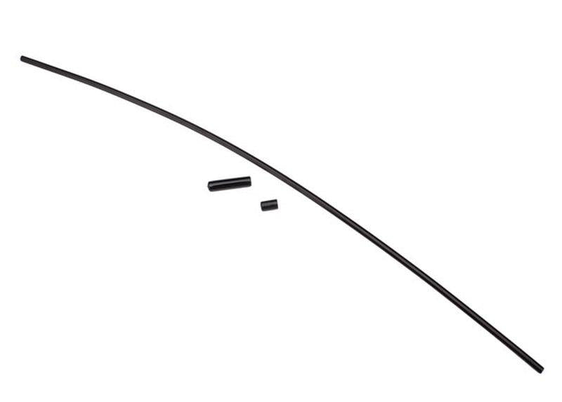 Traxxas - TRX1726A - Antennerør (1)/ vinyl antenna cap (1)/ wire retainer Black (1)