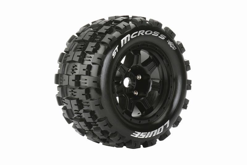 LouiseRC - T3327BH - ST-MCROSS dæk med MFT på 3.8" fælge med 17 mm hex - 1/2" Offset - Sport compound - 2 stk