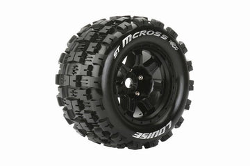 LouiseRC - T3327BH - ST-MCROSS dæk med MFT på 3.8" fælge med 17 mm hex - 1/2" Offset - Sport compound - 2 stk