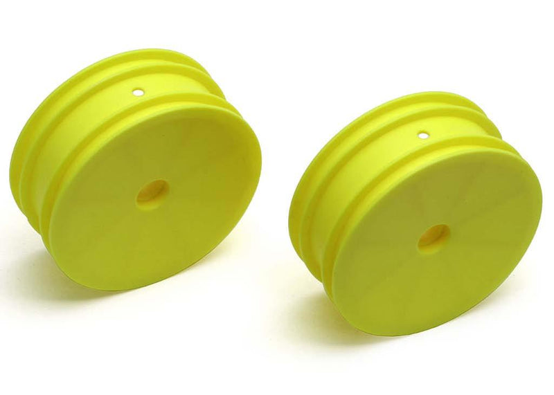 Team Associated - AE9688 - B4 Front Wheels, 2.2 in yellow