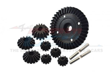 STEEL RING GEAR & BEVEL GEAR - 8PCS SET  (FOR TT02 / TT02B)