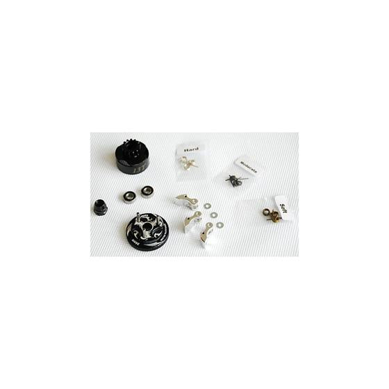 Alpha Clutch Combo Set (13T Vented Clutch Bell +Bearing 5*10 ( 2pcs) + 34 mm Flywheel(Black) + 3pc Type cluth shoe (Alum) with 3 different springs and washers + Clutch Nut