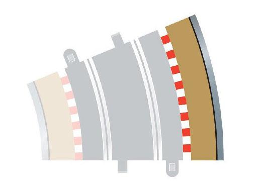 Scalextric - C8224 - RAD 3 OUTER BORDERS & BARRIERS (FOR C8204)