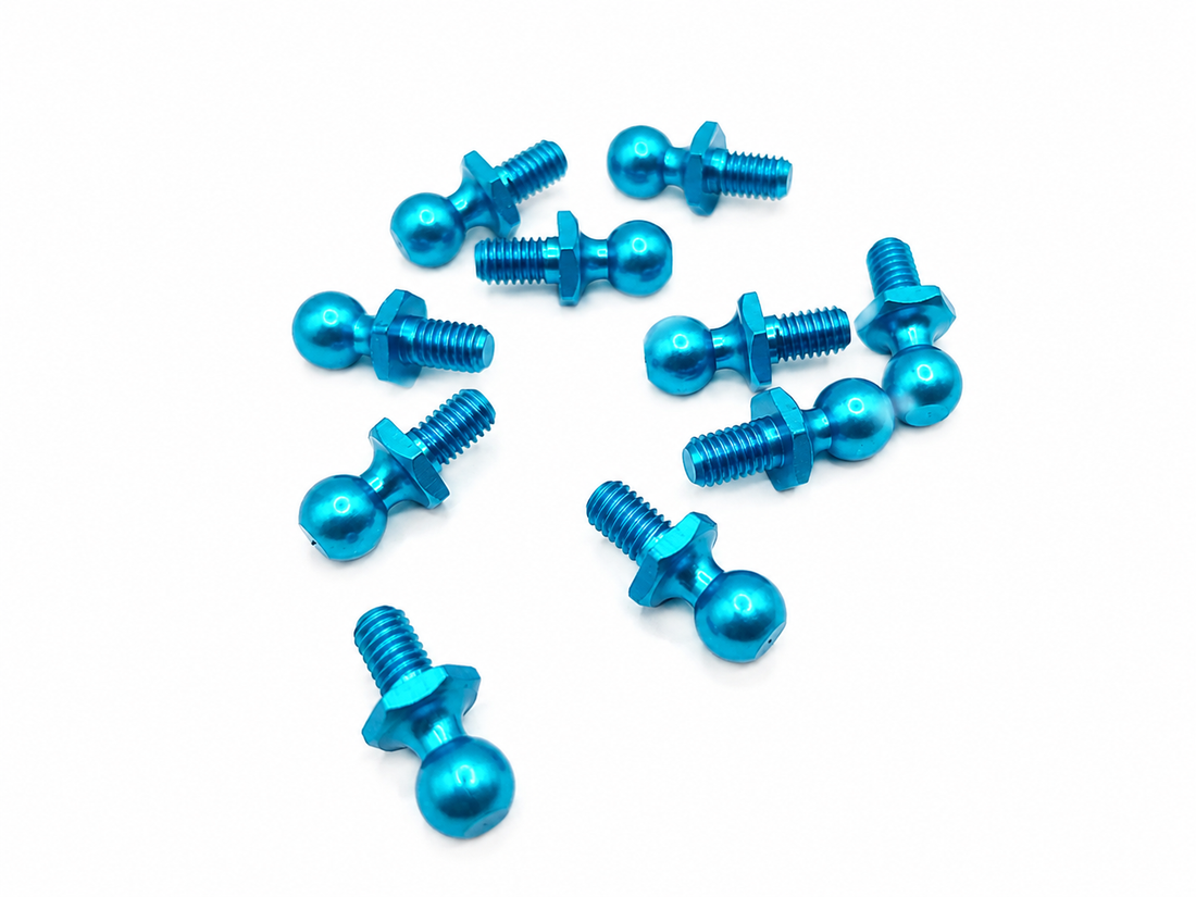 Tamiya ALU BALL CONNECTOR 5MM BLÅ 53642