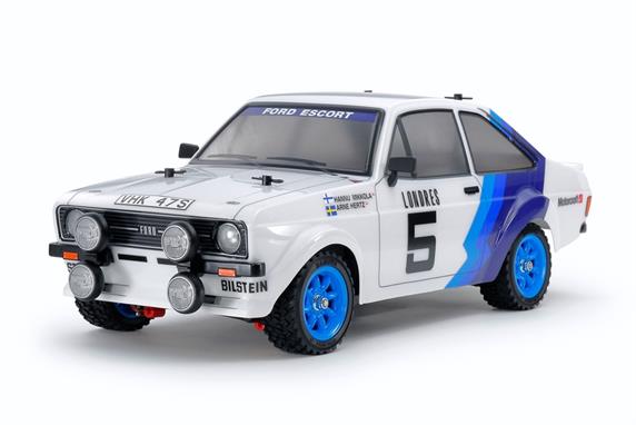 Tamiya - 58687 - 1/10 R/C ford Escort Mk.II Rally (MF-01X) - Samlesæt