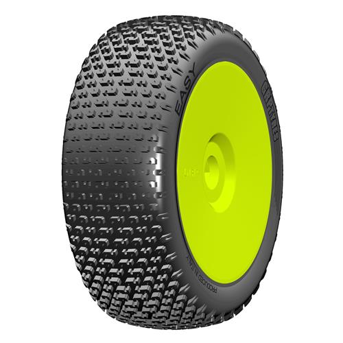 GRP - GBY07X - 1:8 BU - EASY - X ExtraSoft - New Closed Cell Insert - Mounted on New Closed Yellow Wheel - 1 Pair