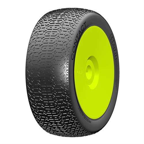 GRP - GBY08A - 1:8 BU - CONTACT - A Soft - New Closed Cell Insert - Mounted on New Closed Yellow Wheel - 1 Pair