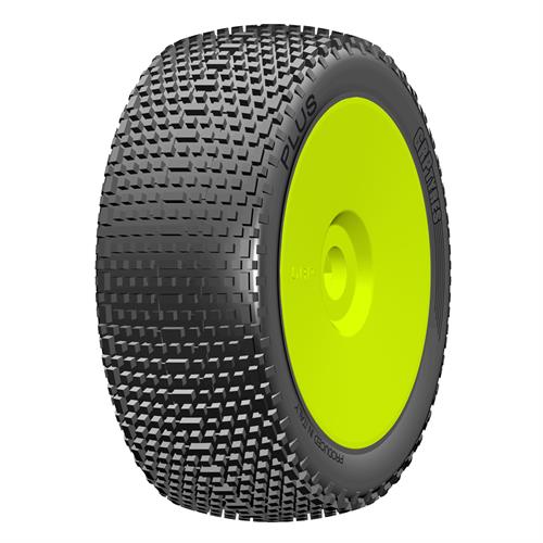 GRP - GBY11A - 1:8 BU - PLUS - A Soft - New Closed Cell Insert - Mounted on New Closed Yellow Wheel - 1 Pair