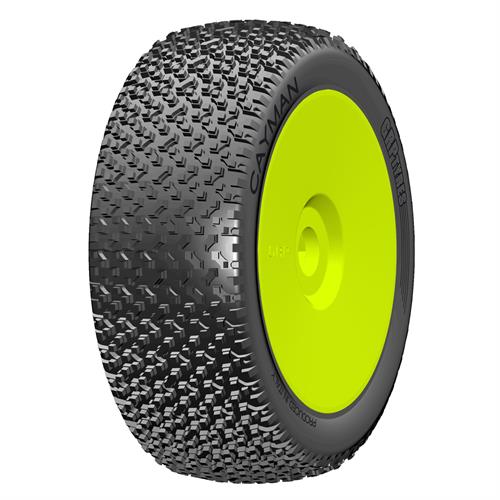 GRP - GBY12X - 1:8 BU - CAYMAN - X ExtraSoft - New Closed Cell Insert - Mounted on New Closed Yellow Wheel - 1 Pair