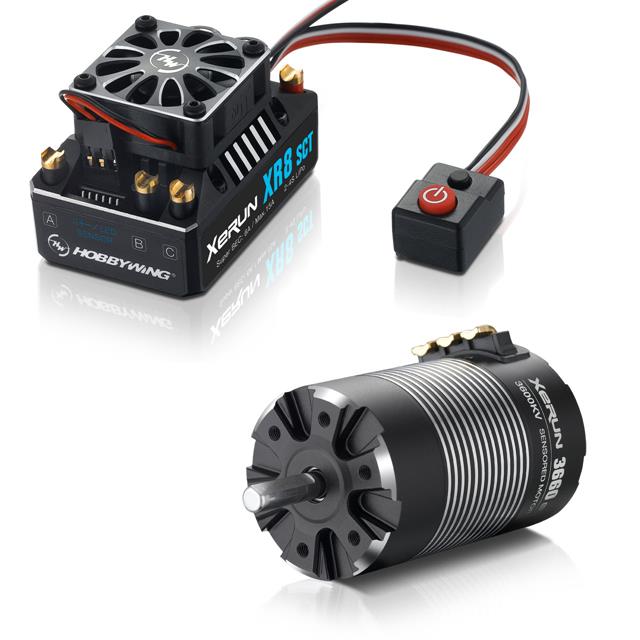 HobbyWing - HW38020412 - Xerun XR8 SCT and 3660-3600kV Brushless Motor (5mm Shaft) for 1/10 4WD