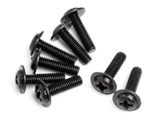 DOMED HEAD DISC SCREW M3X10 (8 )