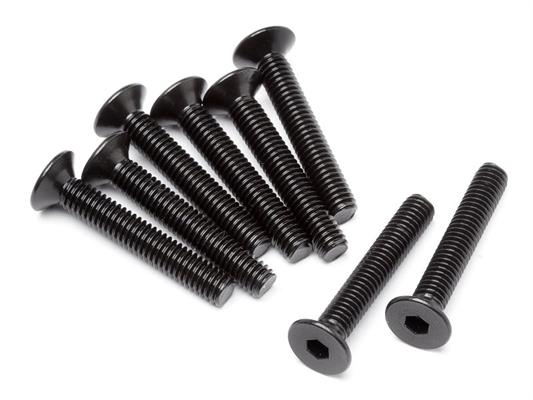 Flat Head Screw M4x25mm 8 Pcs