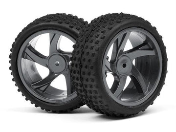1/18 BUGGY WHEEL & TYRE ASSEMBLY (ION XB)