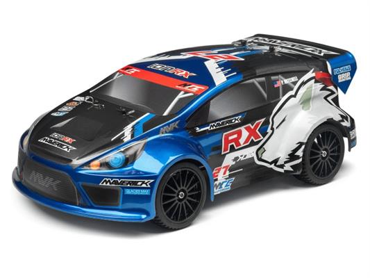 Maverick - MV28070 - RALLY PAINTED BODY BLUE WITH DECALS (ION RX)