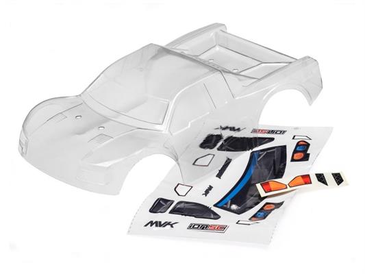 Maverick - MV28073 - CLEAR SHORT COURSE BODY WITH DECALS (ION SC)