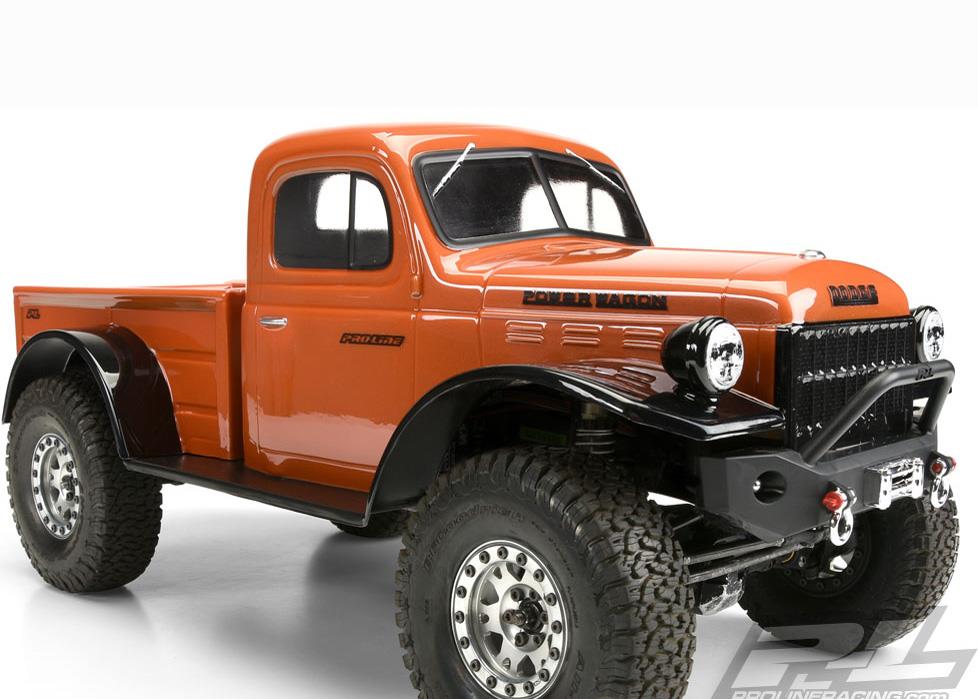 Pro-Line - PL3499-00 - 1946 Dodge Power Wagon karosseri i klar lexan til Crawler biler - 313mm Hjulafstand