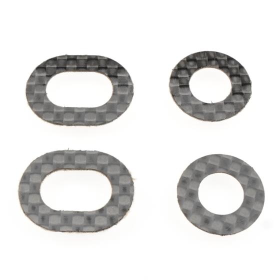 Revolution Design - RDRP0624 - Ultra 1/8 Offroad Carbon Fiber Body Washers (4pcs | for 7-8mm Posts)