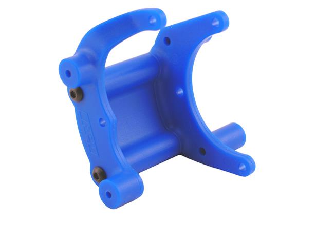 Blue Traxxas Slash 2wd, Rustler, Stampede 2wd and Bandit Mount for a Rear Bumper or Wheelie Bar