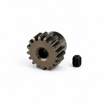 17T Motortandhjul - 0.6 pitch - Hard Coated Alu - 3mm aksel