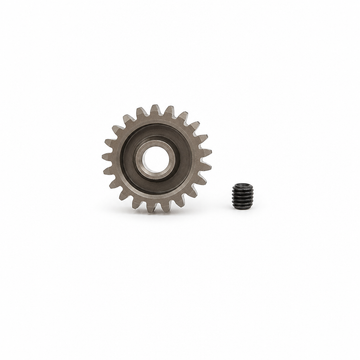 21T Motortandhjul - 0.6 pitch - Hard Coated Alu - 3mm aksel