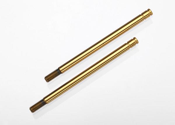 Traxxas - TRX1664T - Shock shafts, hardened steel, titanium nitride coated (long) (2)