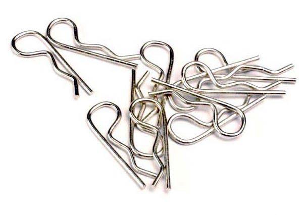 Traxxas - TRX1834 - Karosseri clips (Silver) - 12 stk