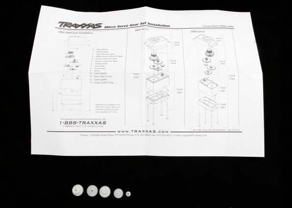 Traxxas - TRX2064A - Gear set (for 2065 waterproof sub-micro servo)