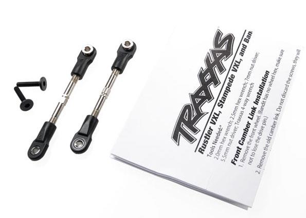Traxxas - TRX2444 - Turnbuckles, camber link, 47mm (67mm center to center) (front) (assembled with rod ends and hollow balls)