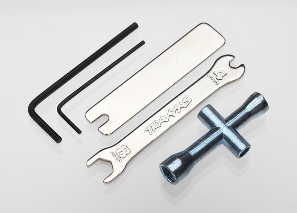 Traxxas - TRX2748R - Tool Set (1.5mm &2.5mm allens/ 4-way lug, 8mm and 4mm wrench & U-joint wrenches)