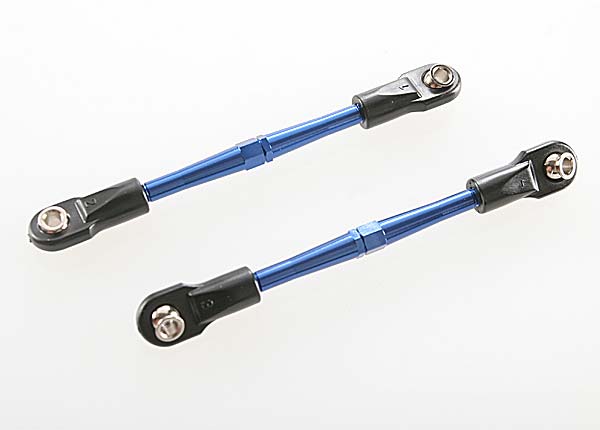 Traxxas - TRX3139A -  Turnbuckles, aluminum (blue-anodized), toe links, 59mm (2) (assembled w/ rod ends & hollow balls) (requires 5mm aluminum wrench