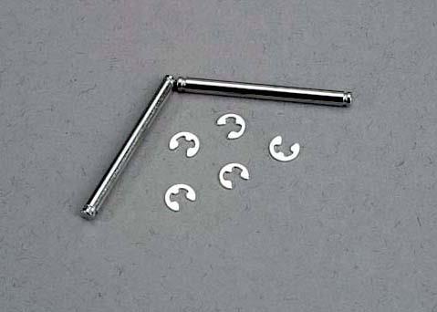 Traxxas - TRX3740 - Caster pins, 2.5x29mm (king pins) w/ E-clips (2) (strengthens caster blocks)