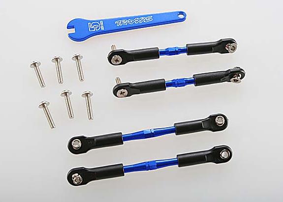 Traxxas - TRX3741A - Turnbuckles, aluminum (blue-anodized), camber links, front, 39mm (2), rear, 49mm (2)