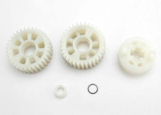 Traxxas - TRX3985x - Output gears, 33T (2)/ drive dog carrier/ output shaft spacer