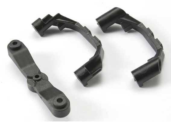 Traxxas - TRX5343X - Mount, steering arm/ steering stops (2) (lower hinge pin retainer) (includes standard and maximum throw steering stops)