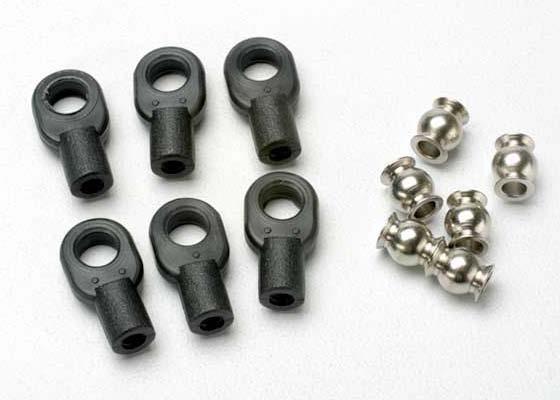 Traxxas - TRX5349 - Rod ends, small, with hollow balls (6) (for Revo steering linkage)