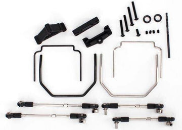 Traxxas - TRX5498 - Sway bar kit, Revo (front and rear) (includes thick and thin sway bars and adjustable linkage) (requires part #5411 to install rea