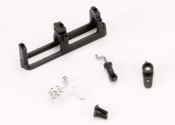 Traxxas - TRX5668 - Linkage, shift (includes: ball collar, spring, ball cup, servo horn, linkage wire)/ shift servo mount/ 3x8mm BCS (2)