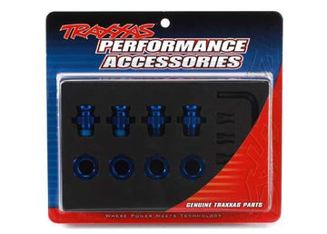 Traxxas - TRX6856X - 17mm Wheel hubs and nuts, blue