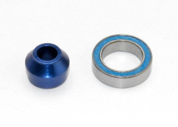 Traxxas - TRX6893X -  Bearing adapter i 6160-T6 blå aluminum for slipper aksel, med kugleleje