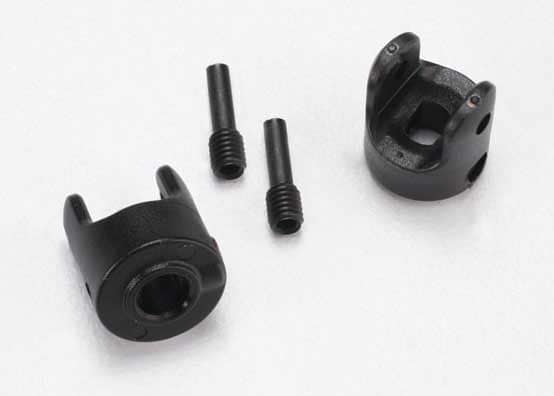 Traxxas - TRX7057 - Yokes, differential and transmission (2)/ 3x10mm screw pin (2)