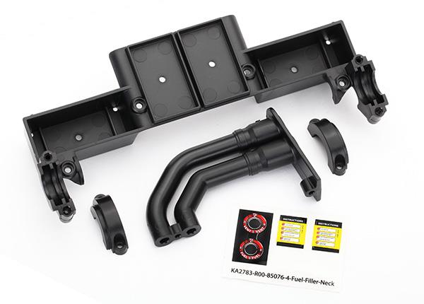 Traxxas - TRX8420 - Chassis tray/ driveshaft clamps/ fuel filler (black)
