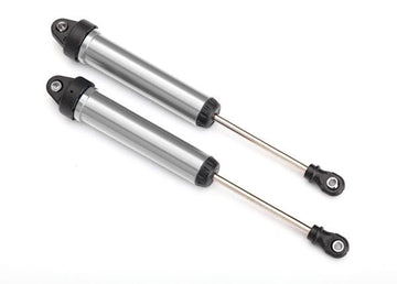 Traxxas - TRX8461 -  Shocks, GTR, 160mm, silver aluminum (fully assembled w/o springs) (rear, no threads) (2)