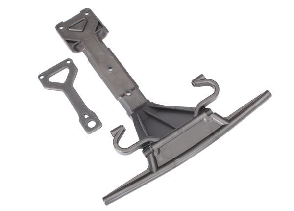 Traxxas - TRX8537 - Skidplate, front (plastic)/ support plate (steel)