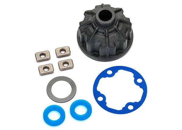 Traxxas - TRX8681 - Carrier, differential (heavy duty)/ x-ring gaskets (2)/ ring gear gasket/ spacers (4)/ 12.2x18x0.5 PTW