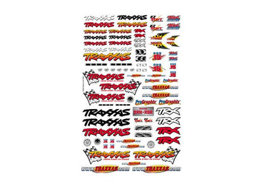 Official Team Traxxas racing decal set (flag logo/ 6-color)