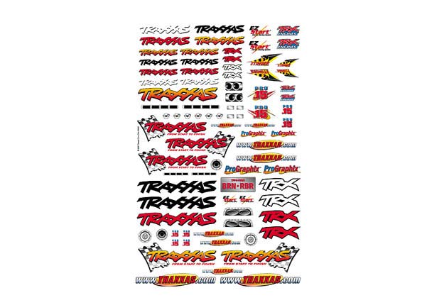 Traxxas - TRX9950 - Official Team Traxxas racing decal set (flag logo/ 6-color)
