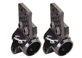 TeamC - TU0431 - Alu. Rear hub +1 with ball bearing and carbon plate